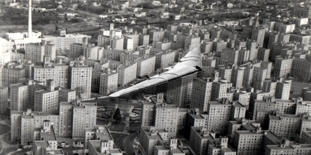 Northrup Plane over Parkchester.