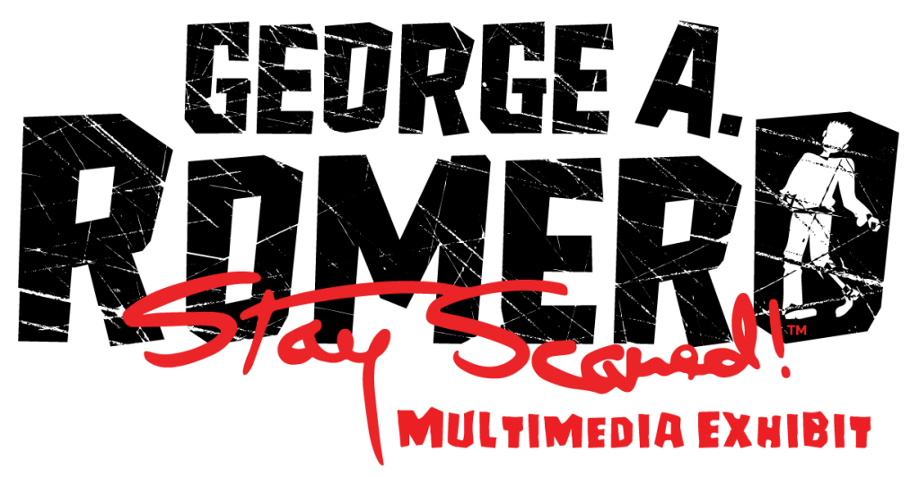 Stay Scared! exhibit emblem with TM symbol..